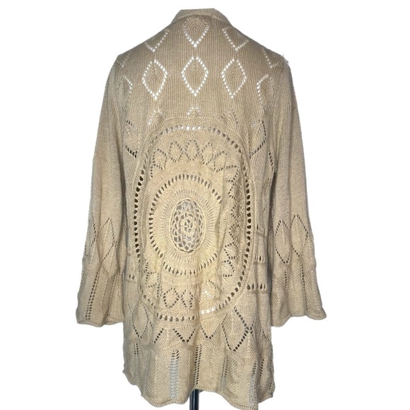 Flying Tomato Tan Sweater Open Cardigan - Picture 1 of 4